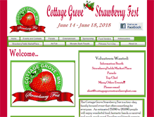 Tablet Screenshot of cottagegrovestrawberryfest.com